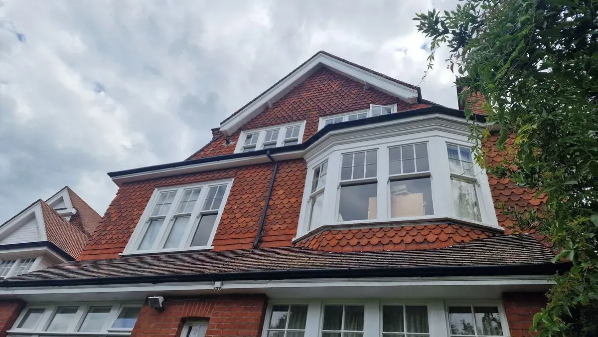 Roof cleaning image background image