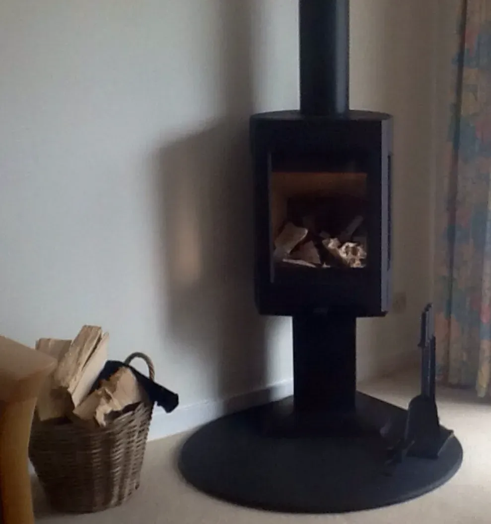 Jotul corner freestanding cast iron log burining stove by Rugeley Fireplaces Staffordshire