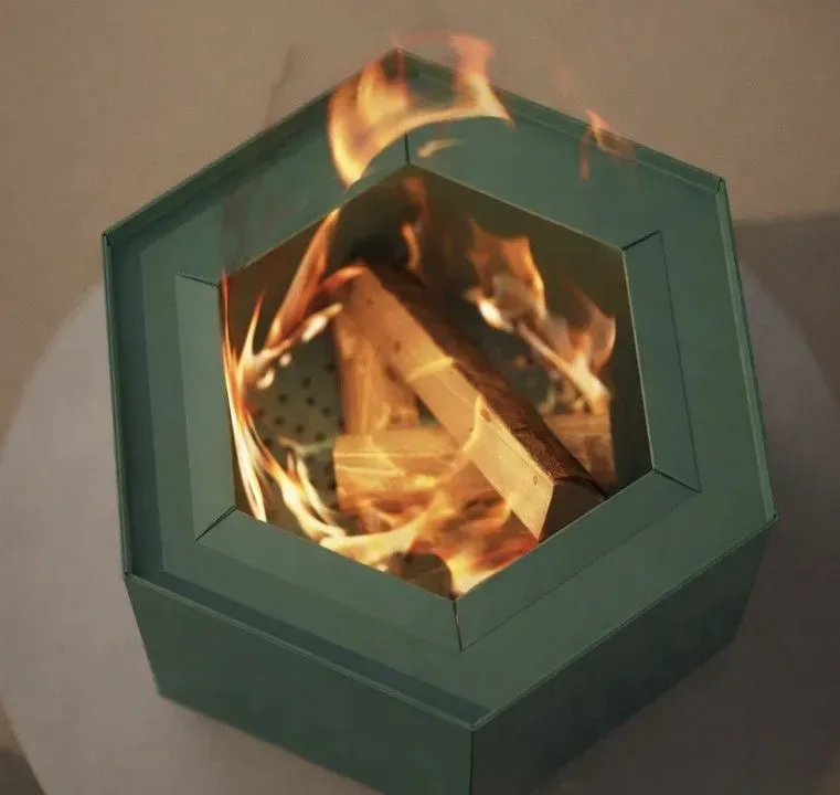 pollenfire hex in green iunder fire rugeleyfireplaces.net