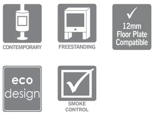 Churchill 5 ECO stove DEFRA approved for Rugeley FireplacesE