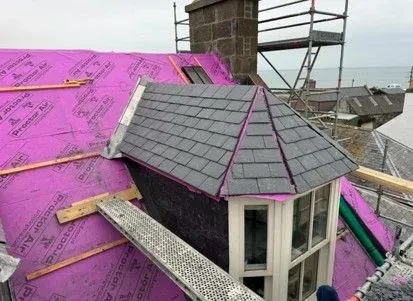 Roof installation image background image