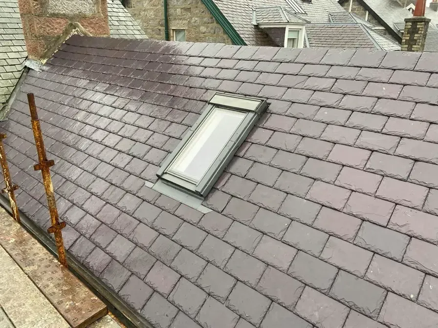 Modern clay tile roof installation in Aberdeen