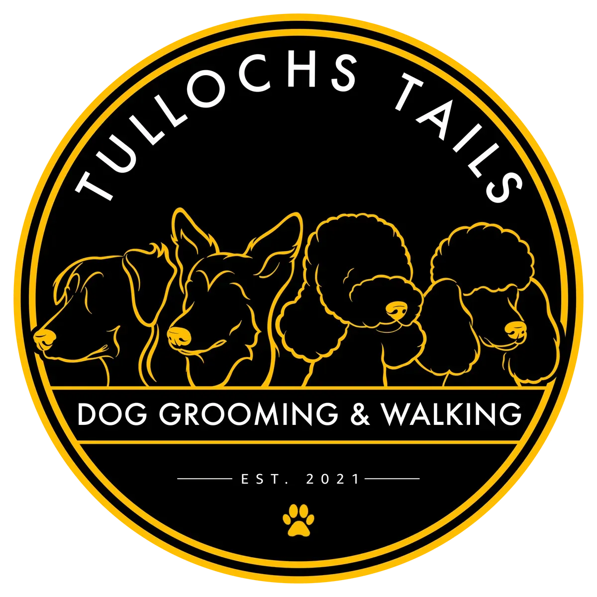 Tulloch's Tails Dog Walking  logo