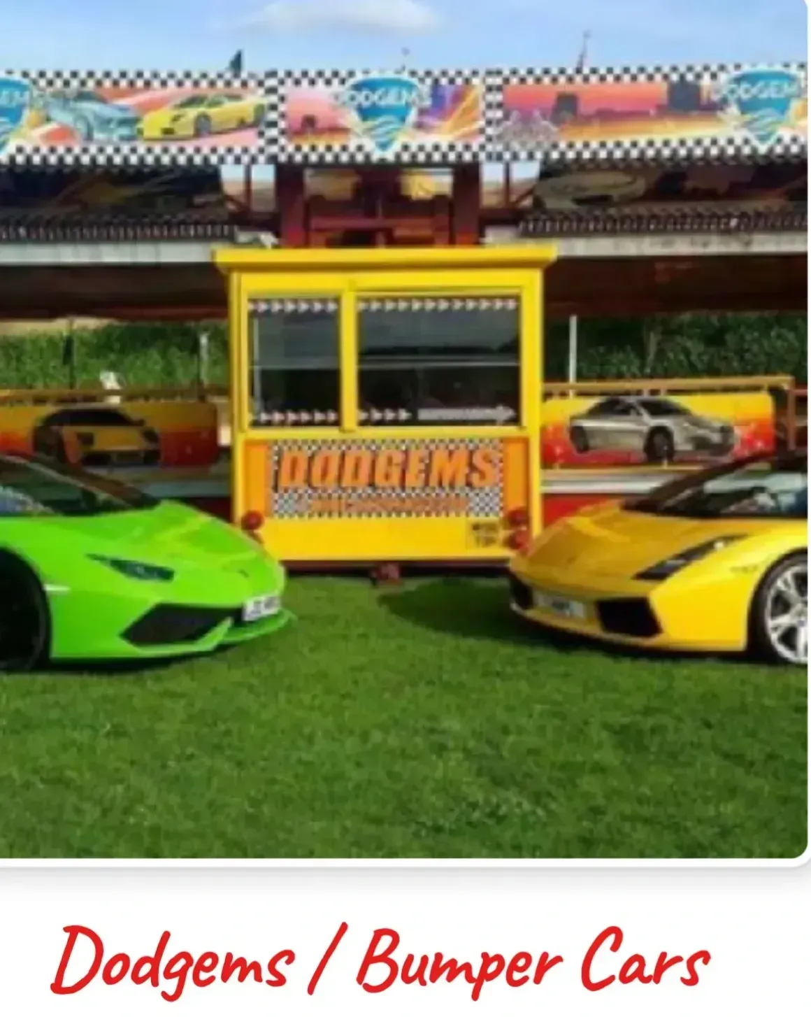 Happy guests at a funfair event in Leeds
