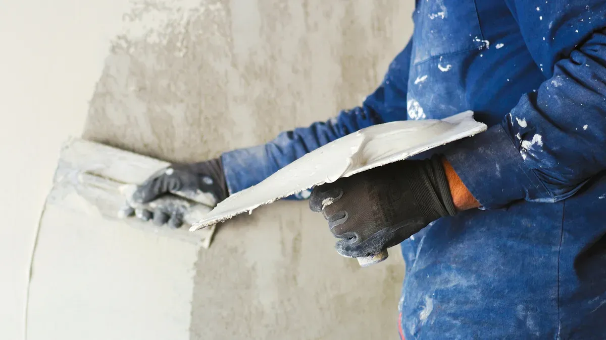 Local plasterers in Dunmow at work