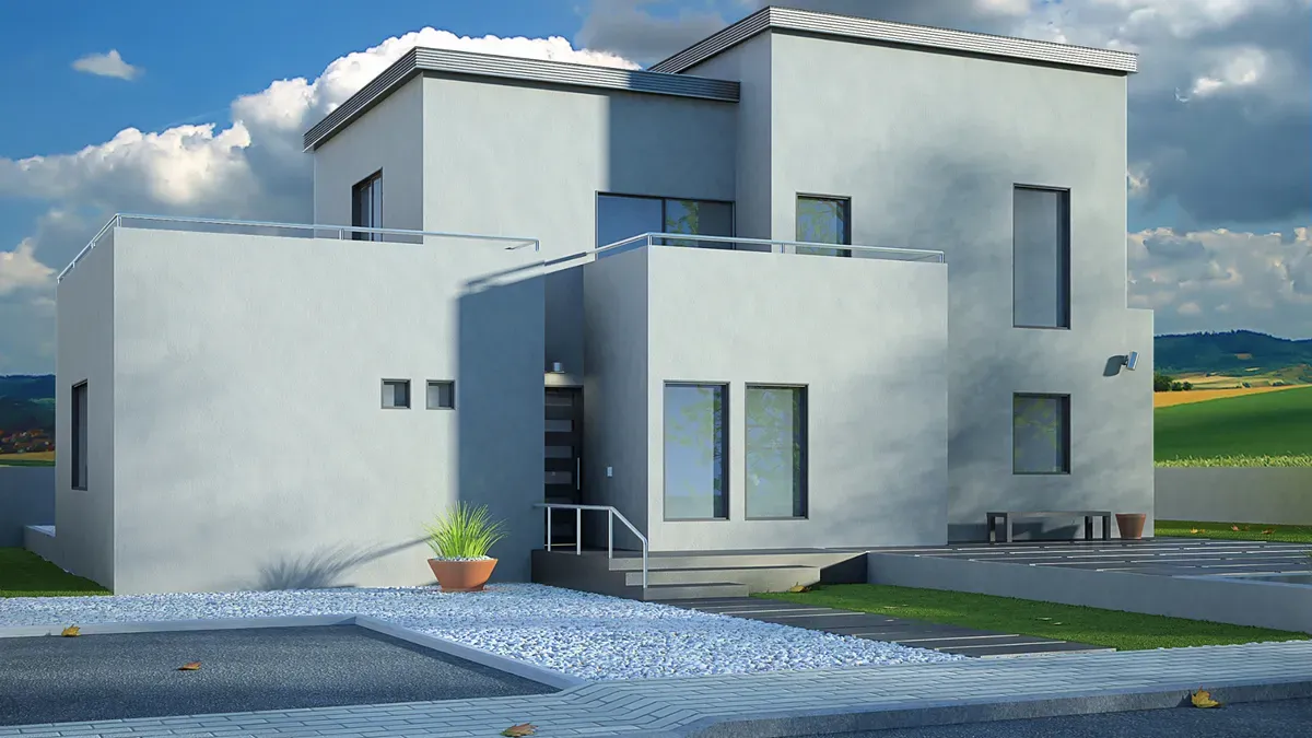 Residential construction in Dunmow job in progress