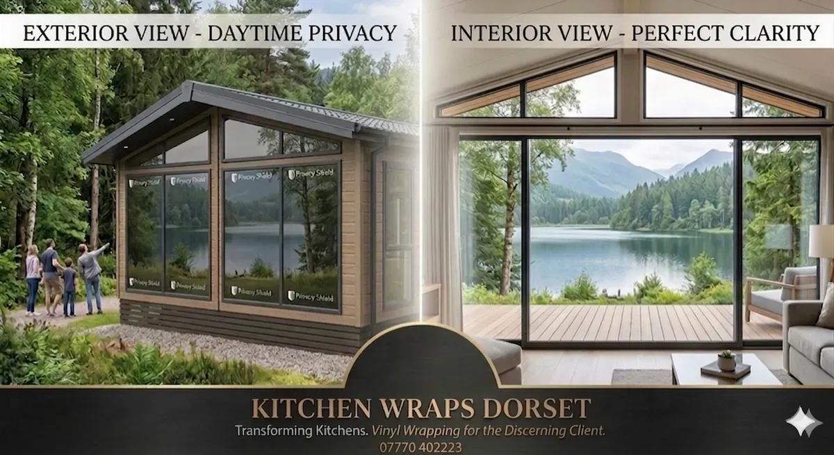 Privacy film being applied to a home in Southbourne
