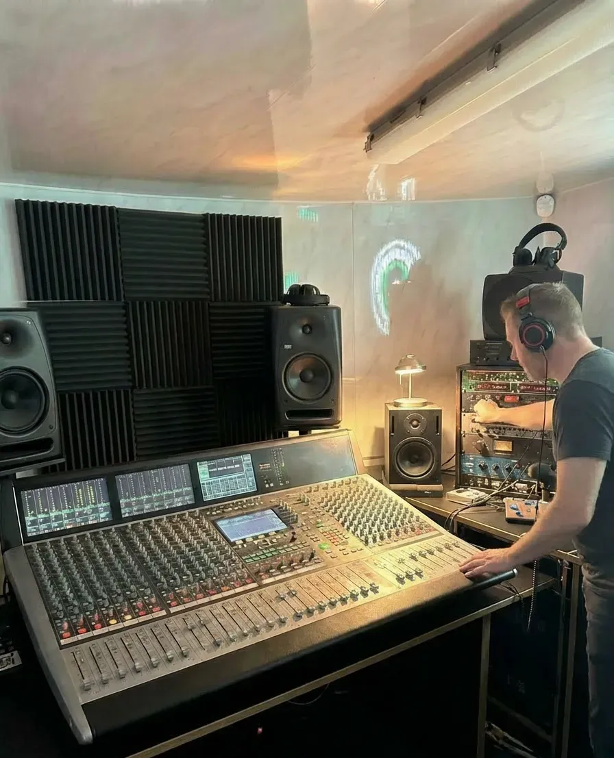 Music production image background image
