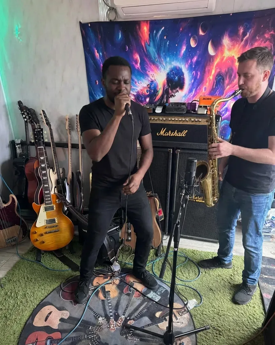 Live session recording image background image