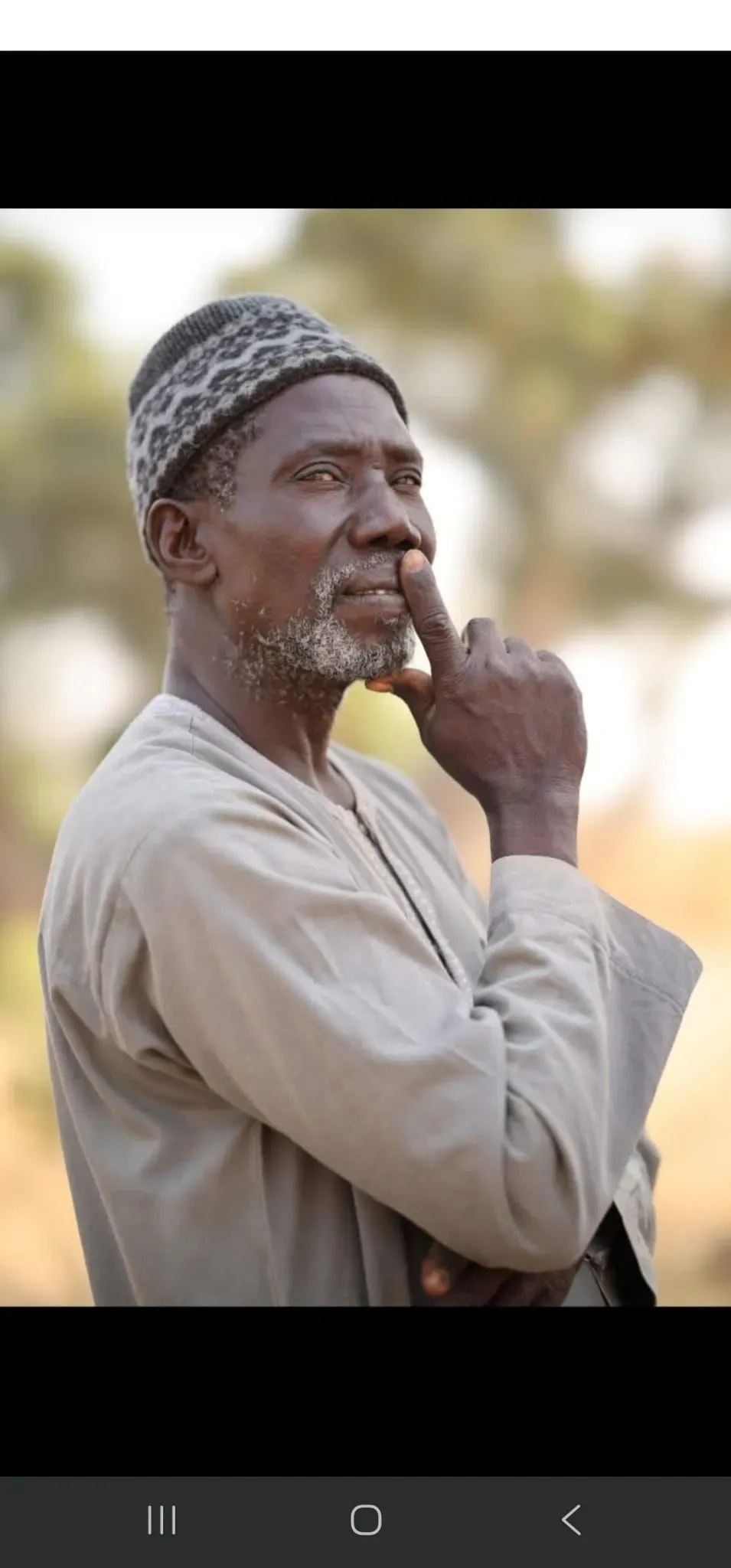 A local peanut farmer Senegal 