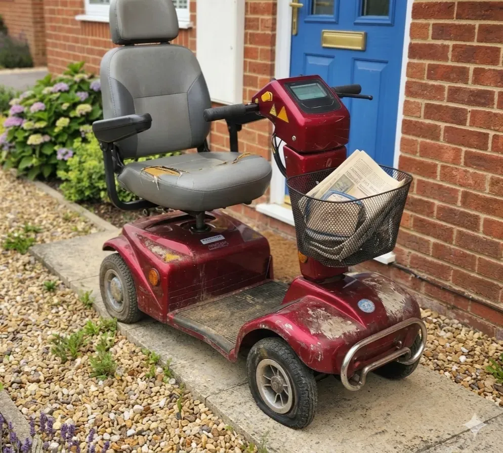 Mobility Scooter Storage Sheds image background image