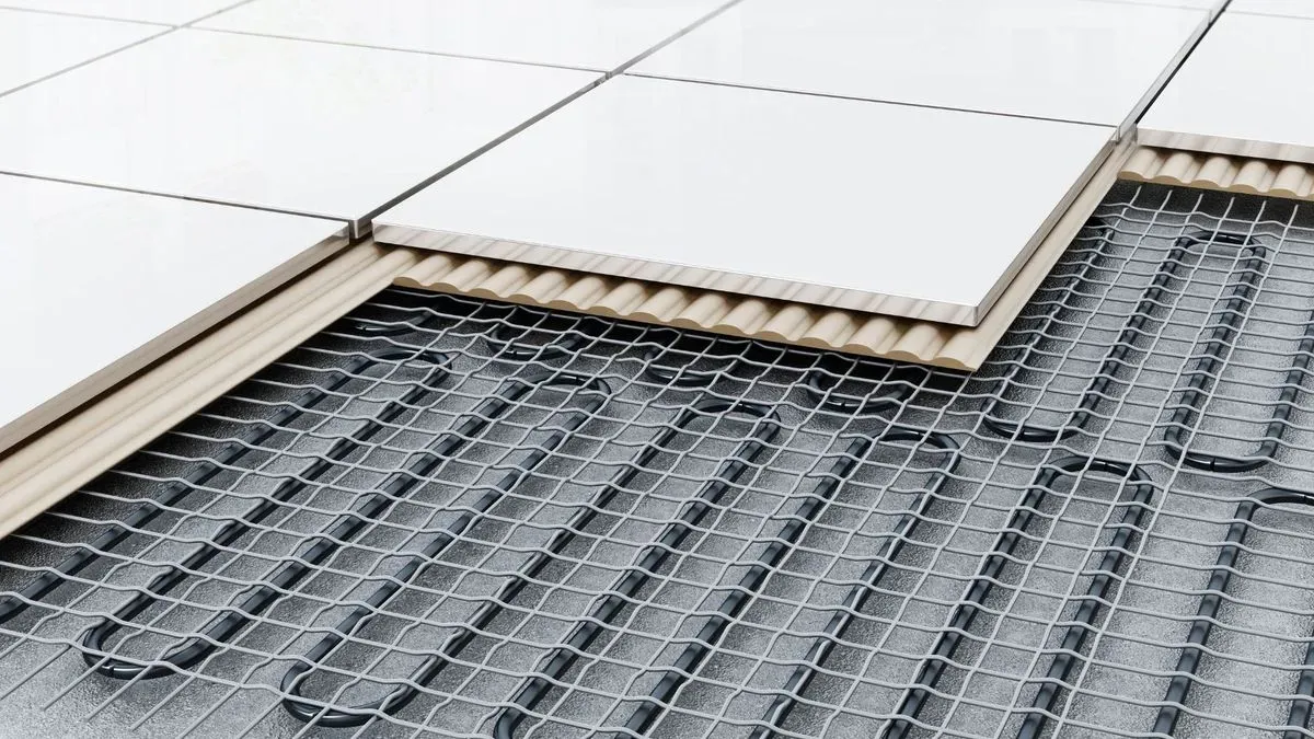 Finished underfloor heating project in a Clapham property