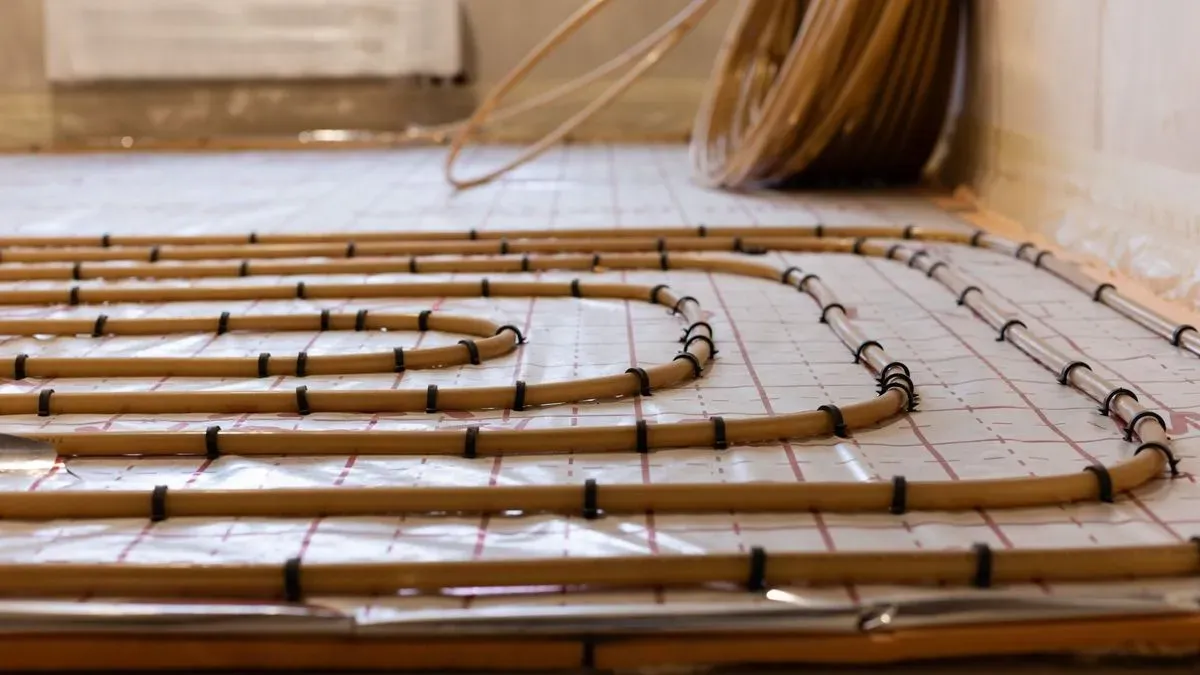 Underfloor heating system installation in a Clapham home