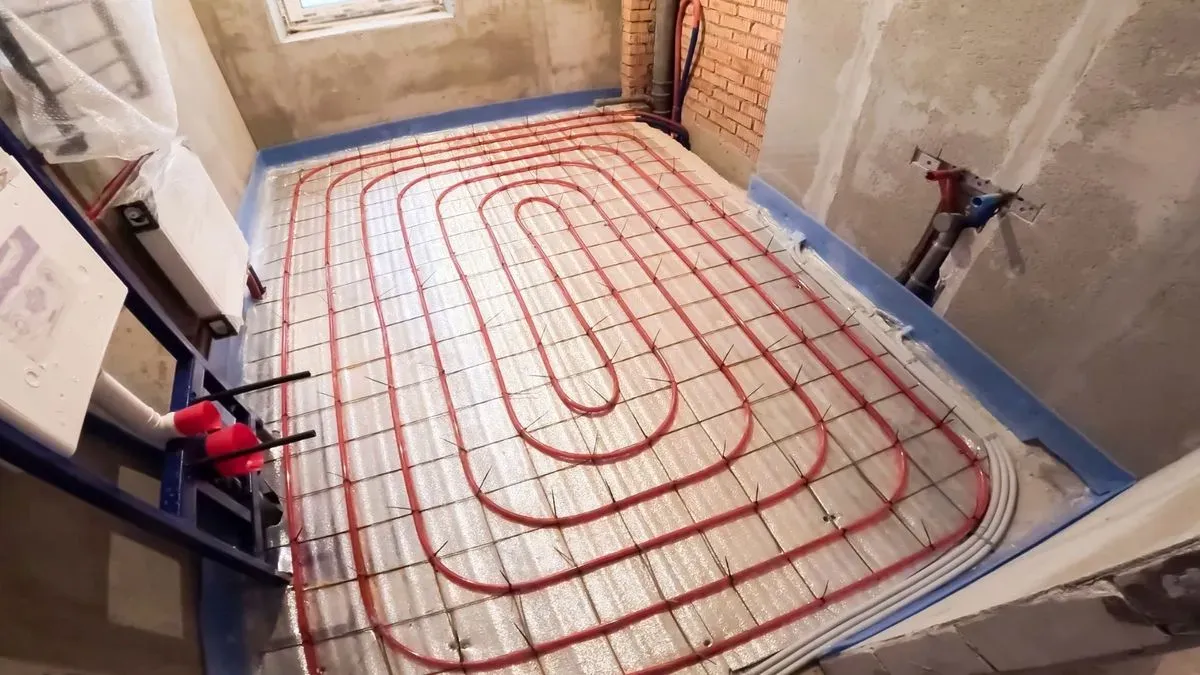 Clapham residence with underfloor heating setup