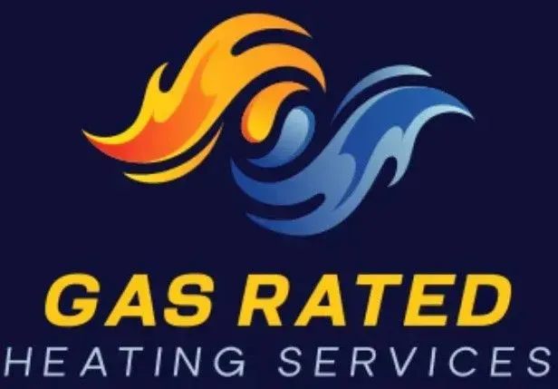 gas rated plumbing and heating services logo
