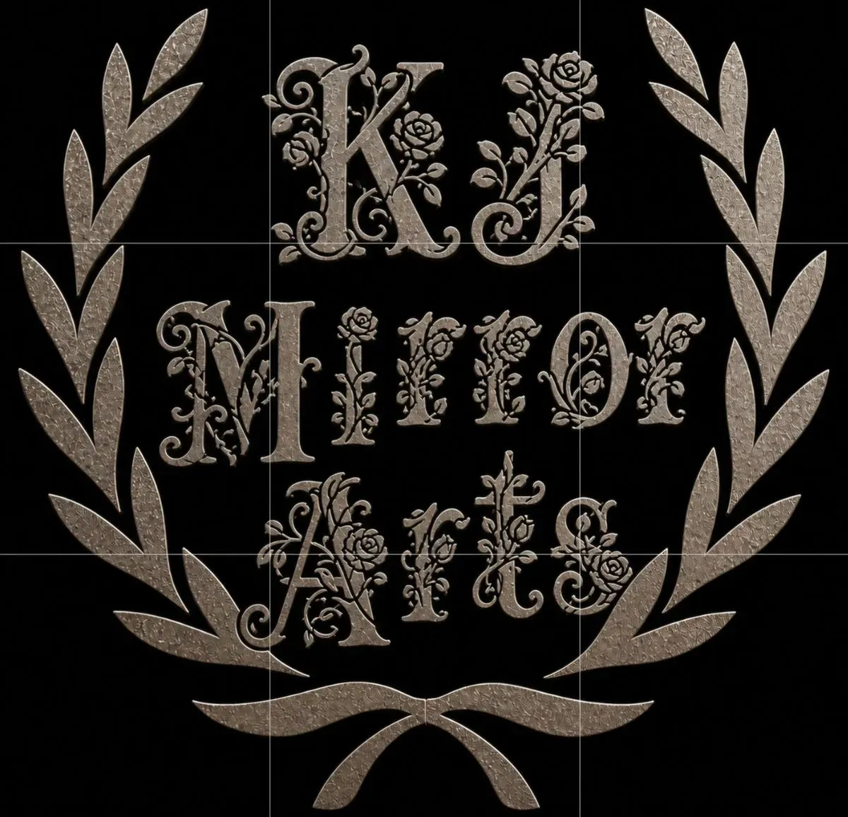 Kjmirrorartsglass works  logo