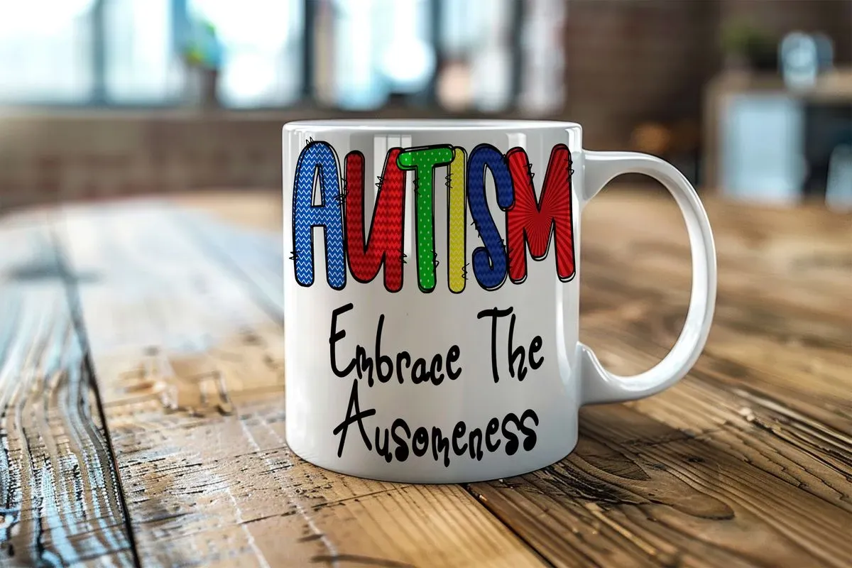 Autism Embrace The Ausomeness Mug MU thumbnail image