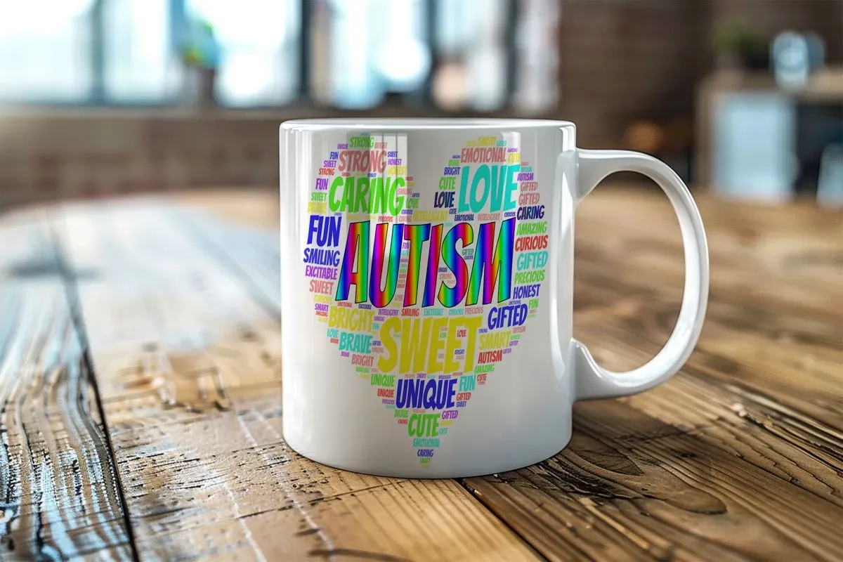 Autism Heart Mug MU thumbnail image