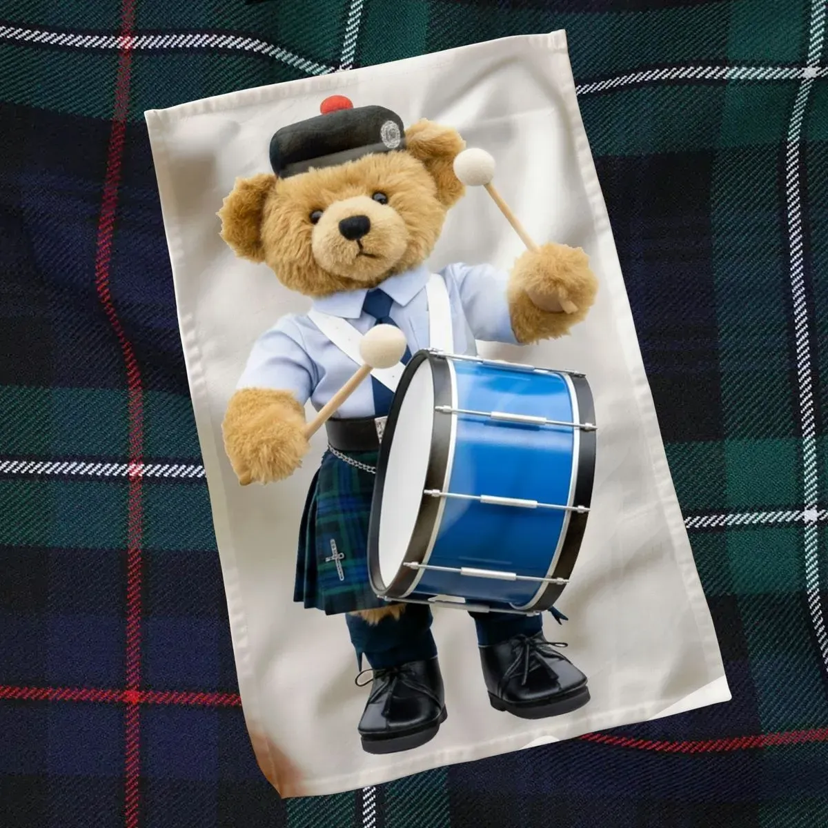 Bass Drummer Kitchen Towel thumbnail image