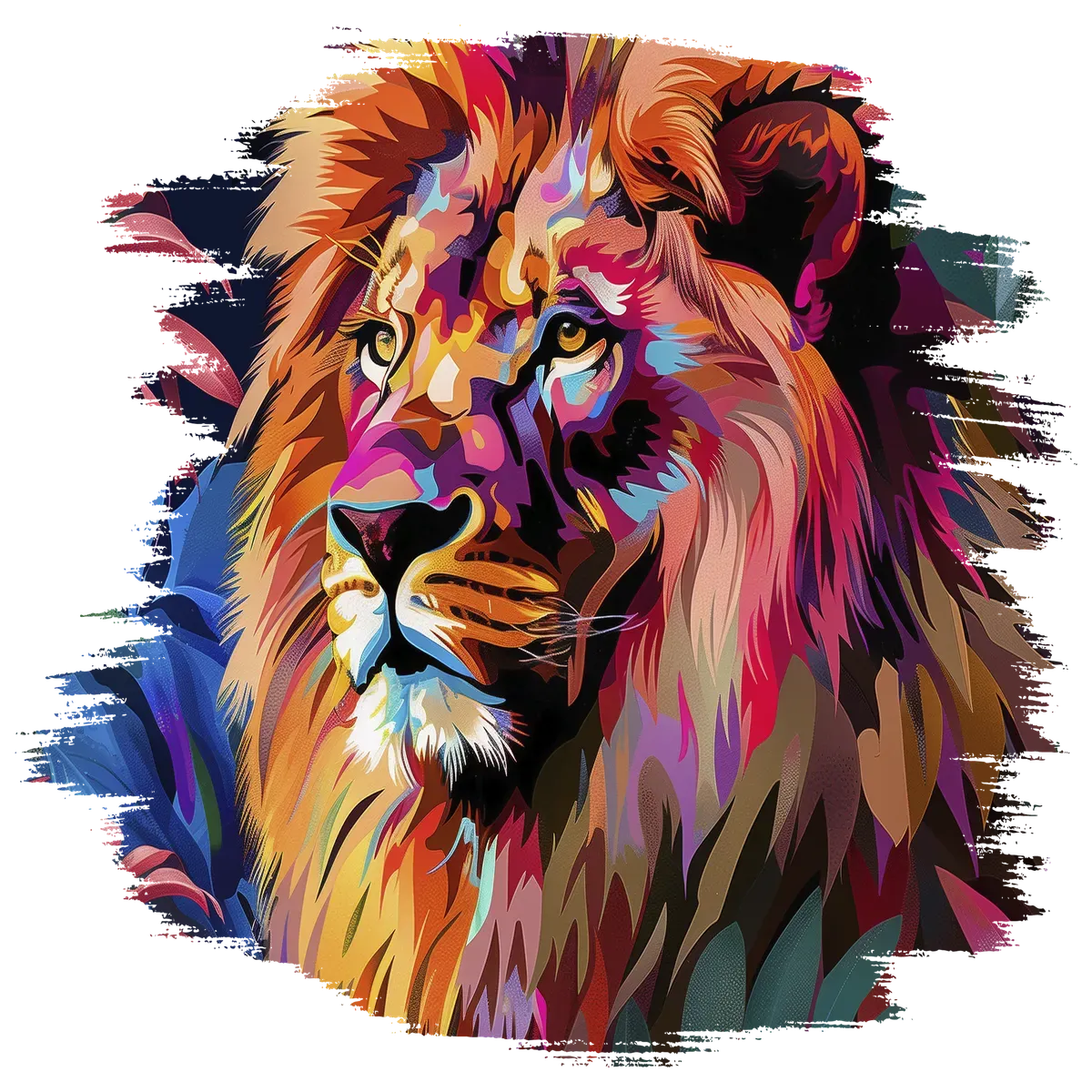 Lion Tote Bag Design collection background image