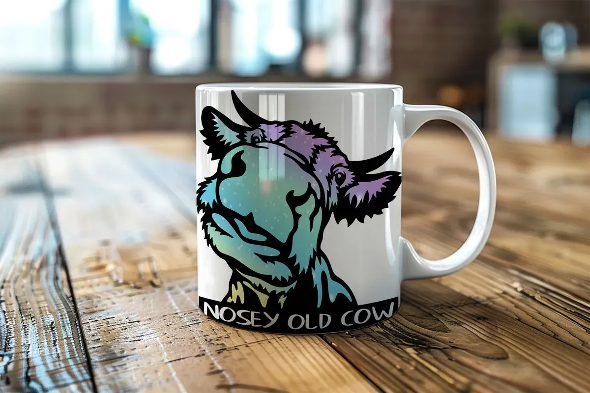 Nosey Old Cow Mug MU thumbnail image