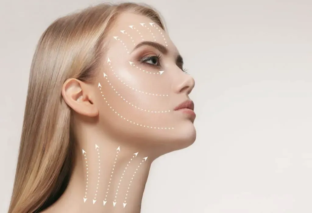 Facial contouring image background image