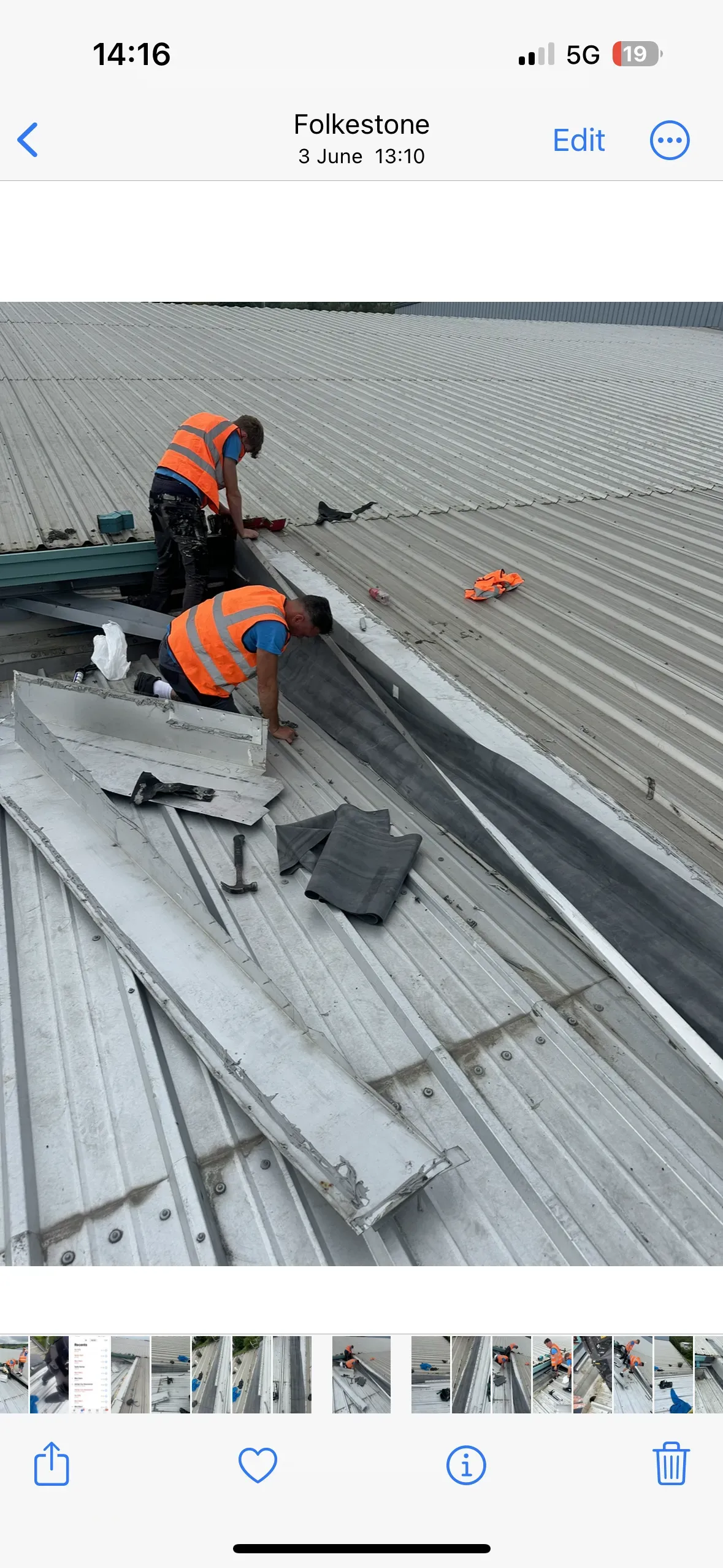 Metal roof installation image background image