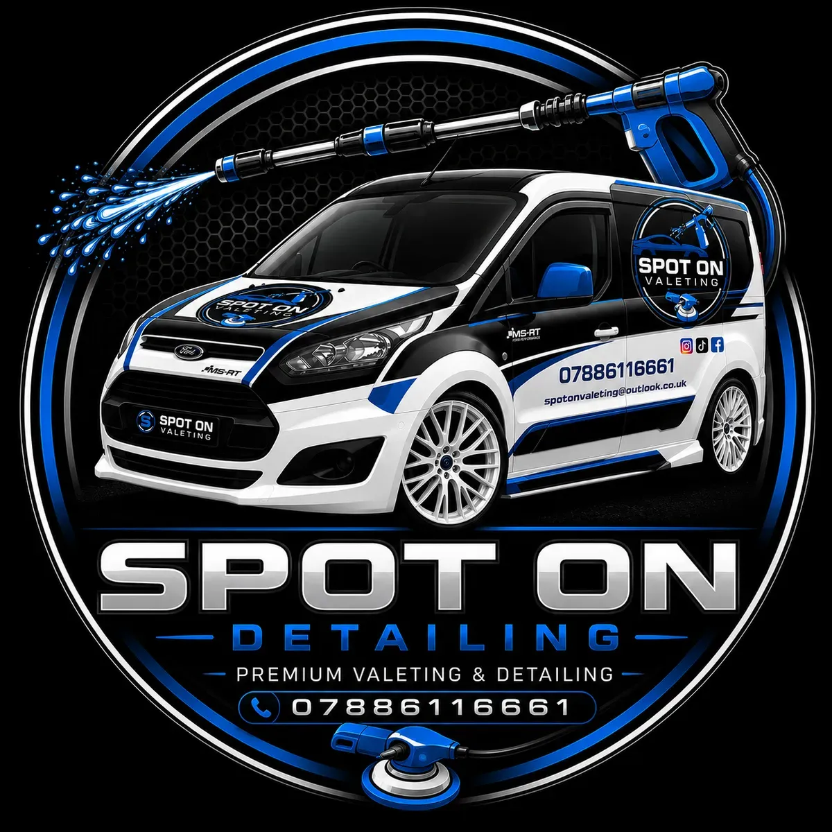 Spot on valeting  logo