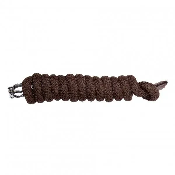 Dublin lead rope with panic clip in brown from USG thumbnail image
