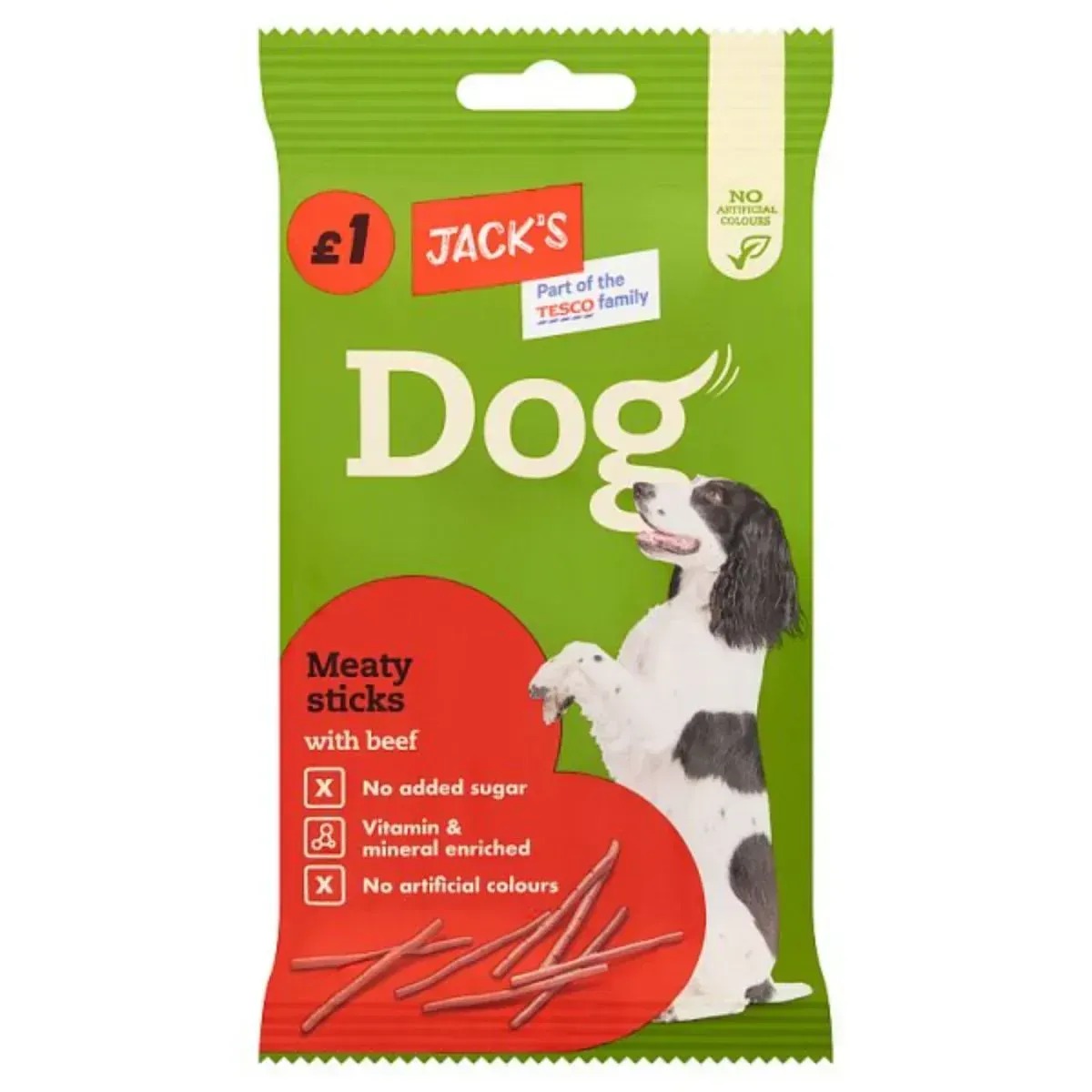 Jack-s-DogMeatyStickswithBeef-100g thumbnail image