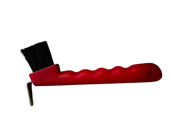 red hoof brush pick