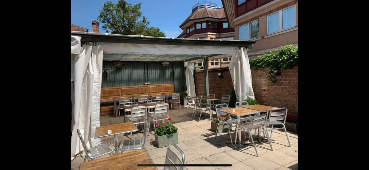 Outdoor seating image background image