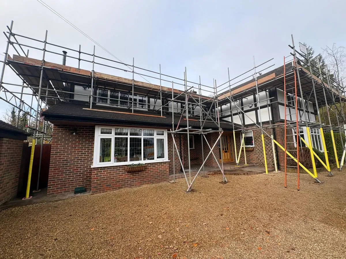 Residential scaffolding image background image