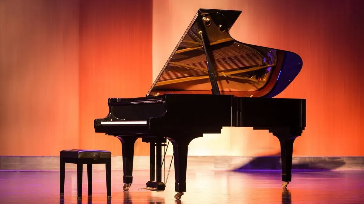 Adult learning piano in a cosy Chadwell St Mary setting