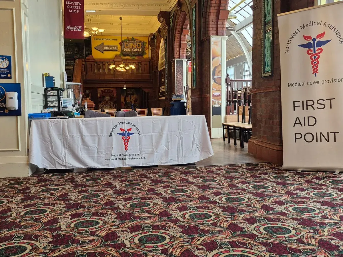 Medical standby services at public gatherings image background image