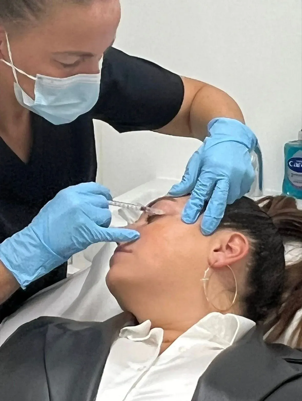 Botulinum toxin injections image background image