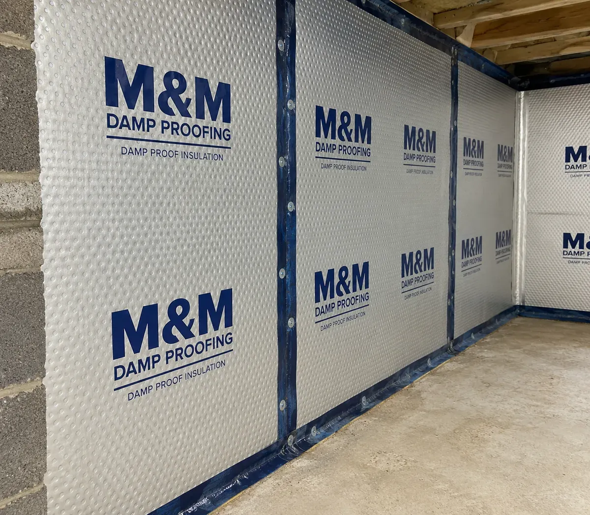 Damp proof course installation image background image