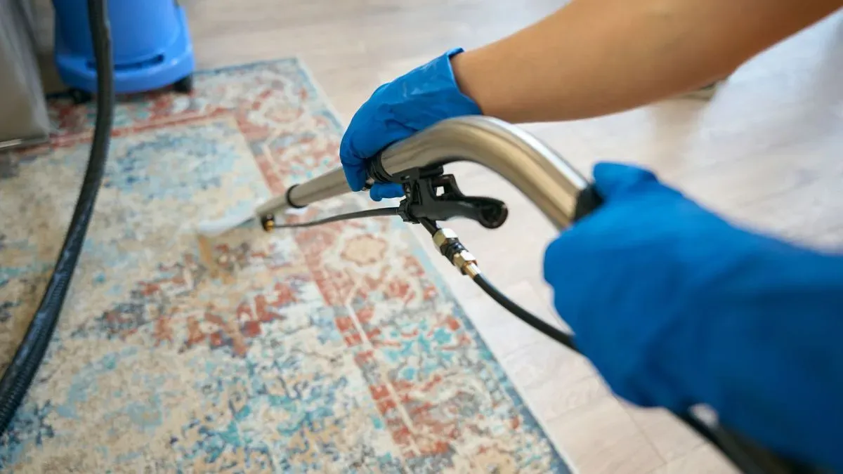 Cleaning team working in a Bathford residence