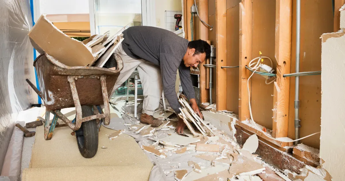 Post-construction cleaning