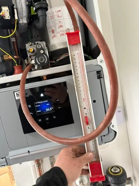 Before and after of boiler installation in Telford property