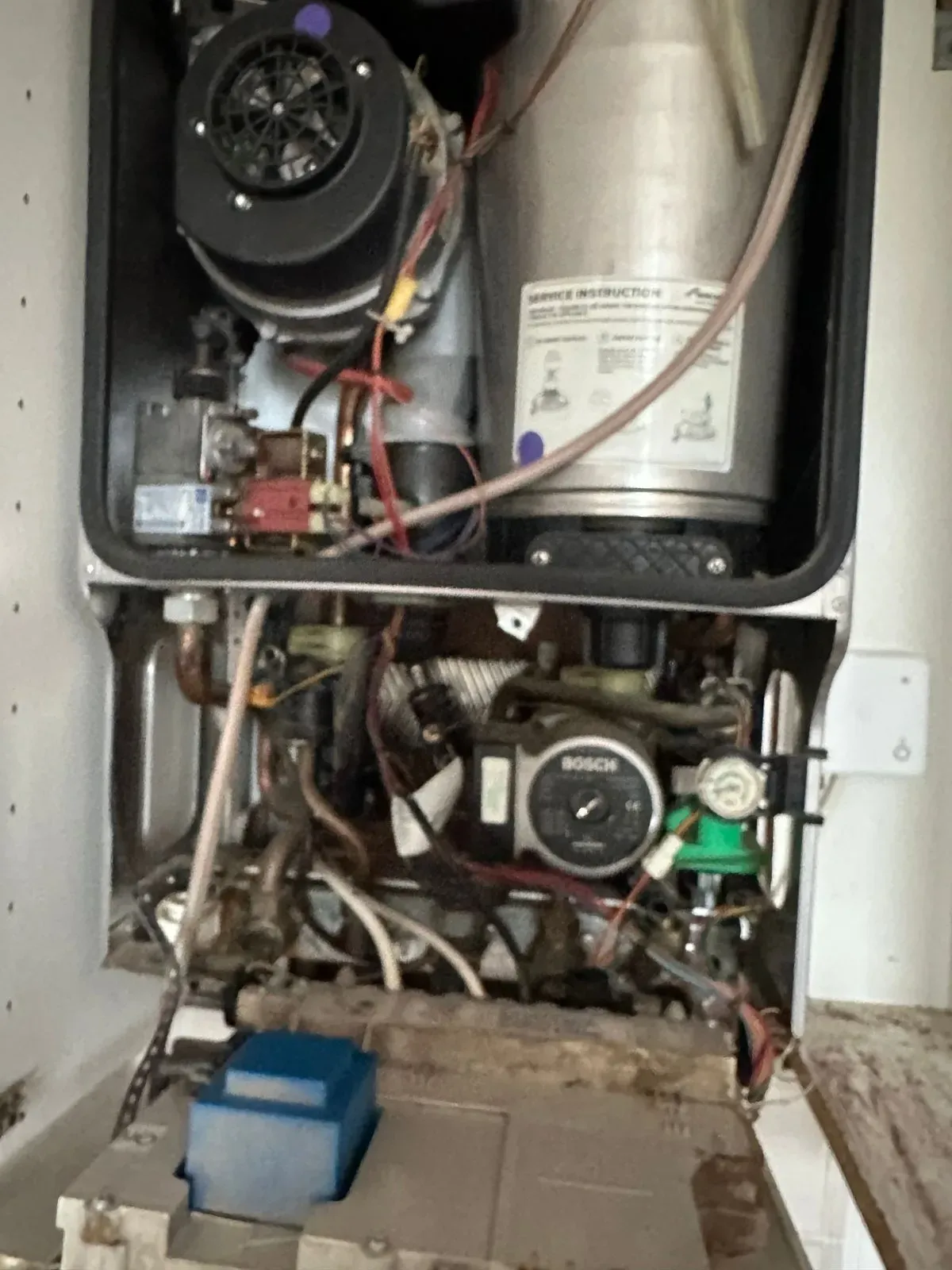 Boiler Installation in Croydon job in progress