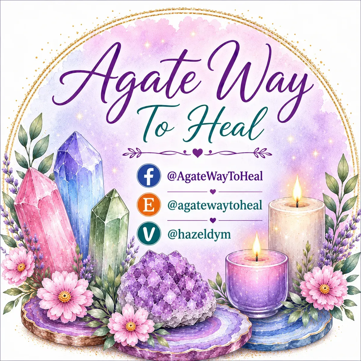 Agate Way To Heal  logo