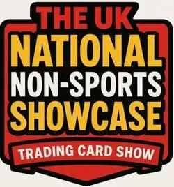 TheUKNationalNonSportsShowcase trading card show  logo