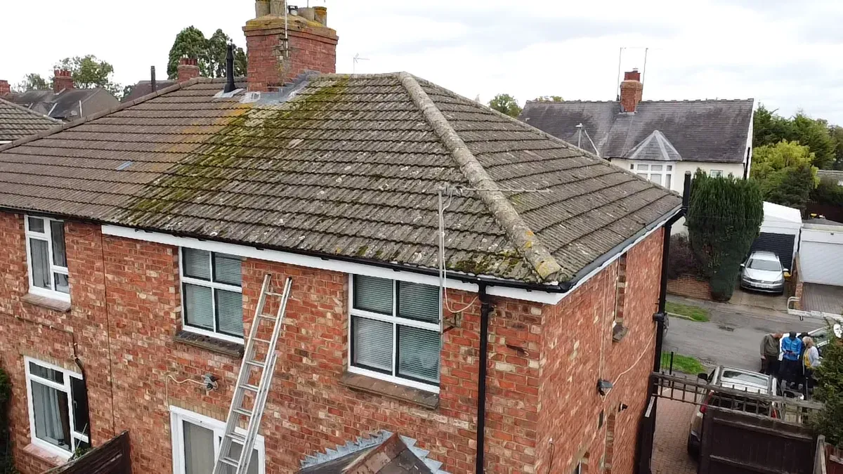 Gutter installation image background image