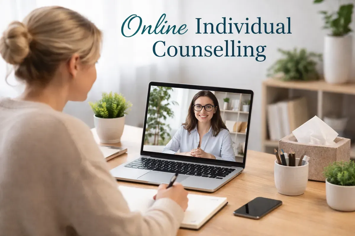 Online counselling sessions image background image