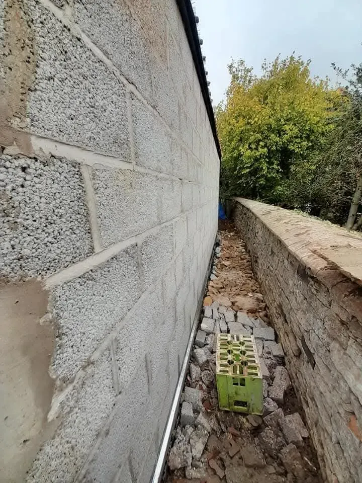 Local home undergoing exterior renovation in Great Gonerby
