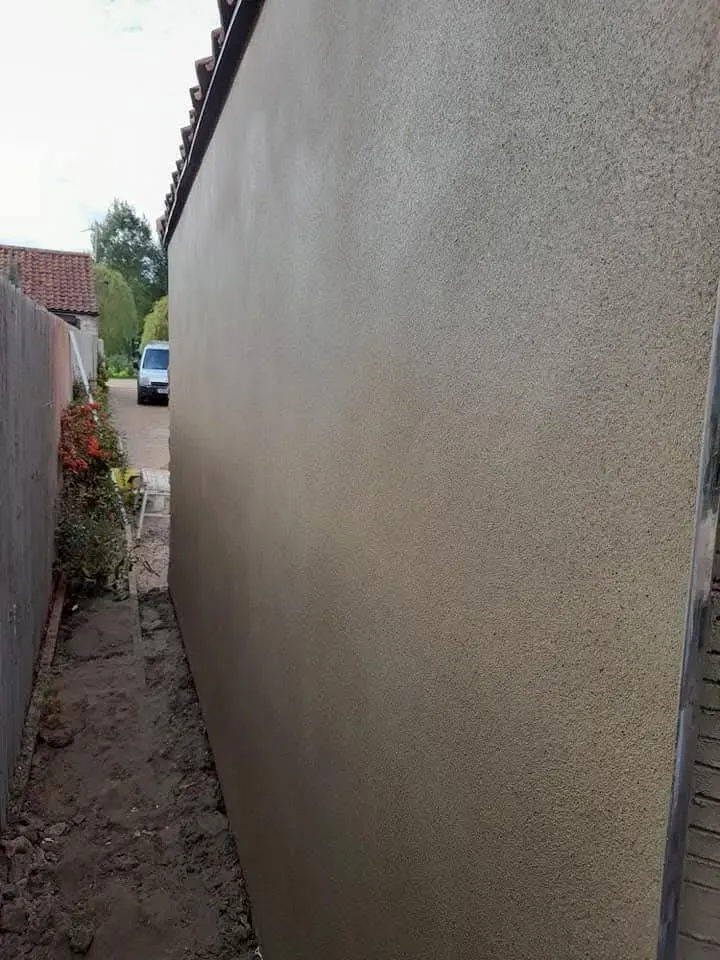 Close-up of floor screed application in Colsterworth