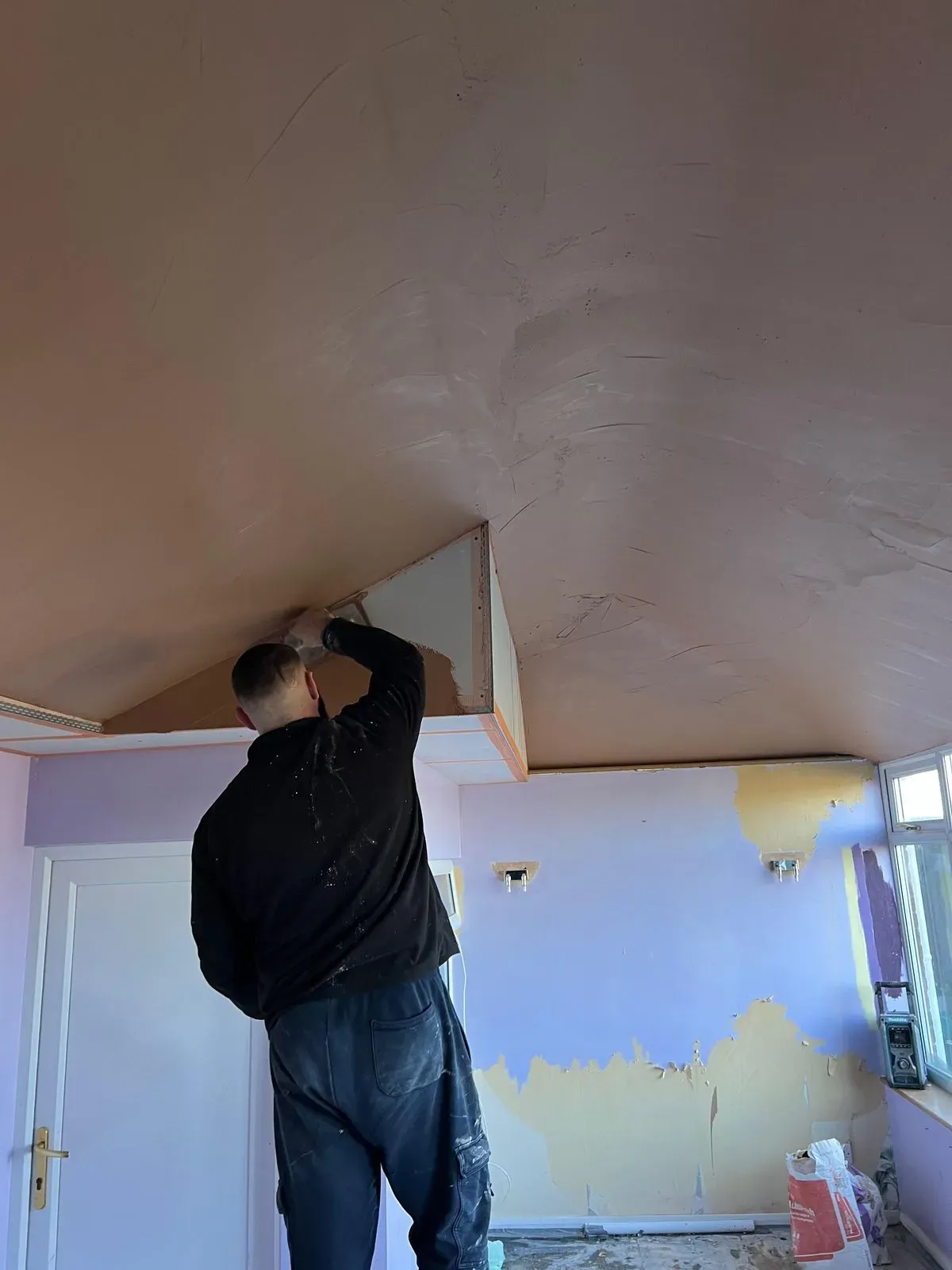 Damp proofing application in Long Bennington home