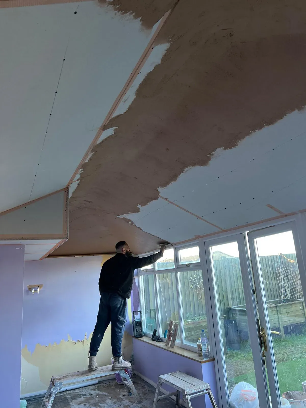 Drying process following damp proofing in Long Bennington