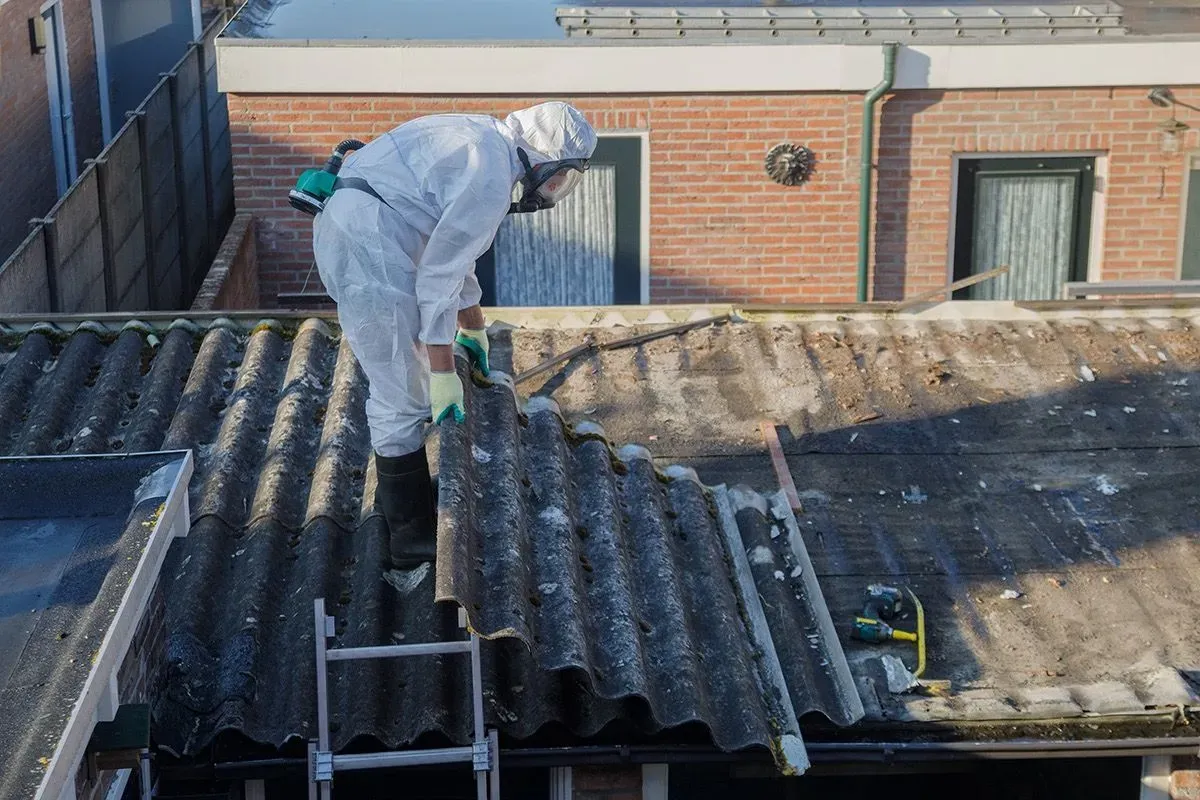 Asbestos removal image background image